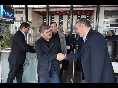 حضور مدیرعامل راه‌آهن در محل جنایت دشمن صهیونی- آمریکایی در ایستگاه تبریز