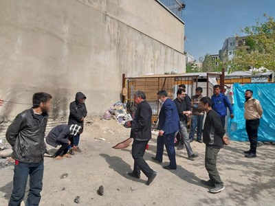 اجرای طرح جمع آوری و ساماندهی معتادین متجاهر دره اوین – درکه (محله اسلام آباد)