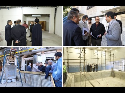 بازدید شهردار منطقه ۳ تهران از روند اجرایی و پیشرفت فیزیکی پروژه های عمرانی