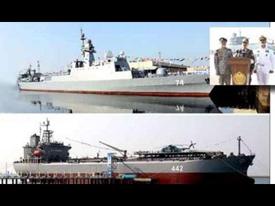 الحاق پایگاه شناوری «کردستان» بازگشت  شکوهمند ناوشکن «سهند»