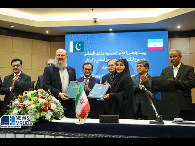 سند یادداشت تفاهم کمیسیون مشترک اقتصادی ایران و پاکستان امضا شد