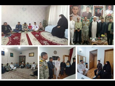 دیدار معاون هماهنگ‌کننده نیروی دریایی ارتش با خانواده شهدای جنگ رمضان