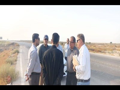 بازدید فرماندار شهرستان بوشهر از پروژه راه ساحلی بوشهر–گناوه