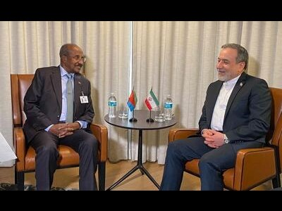 دیدار وزیر امور خارجه جمهوری اسلامی ایران با وزیر امور خارجه اریتره