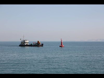 استقرار علائم کمک ناوبری در موقعیت مغروقه‌های جنگ تحمیلی رمضان