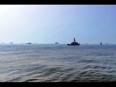 حضور ناوشکن دنا در رژه رزمایش دریایی میلان در هند