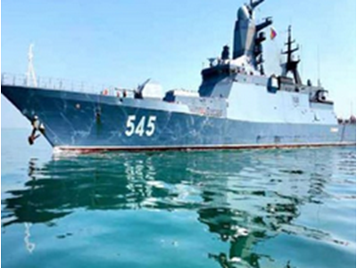 قدرت نمایی ایر ان و روسیه در تنگه هرمز