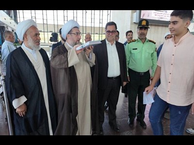 بدرقه زائر اولی‌ها به مشهد مقدس از ایستگاه راه‌آهن تبریز