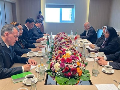 دیدار وزیر راه و شهرسازی ایران با رئیس مجلس ترکمنستان