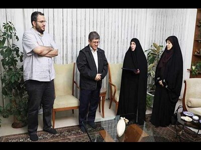 دیدار مدیرعامل راه‌آهن با خانواده شهید دادمان به مناسبت هفته دولت