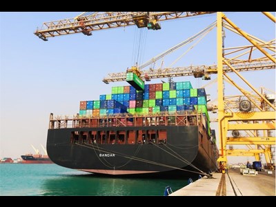 صادرات بیش از ۲۳ میلیون تُن کالا از بندر شهید رجایی