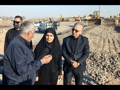 بازدید وزیر راه و شهرسازی از بازسازی محل تعرض دشمن به تاسیسات ریلی