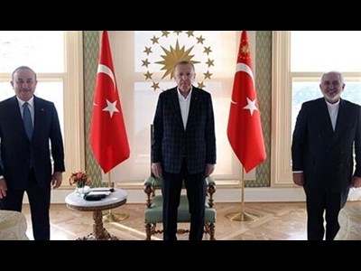 توئیت ظریف پس از دیدار با اردوغان
