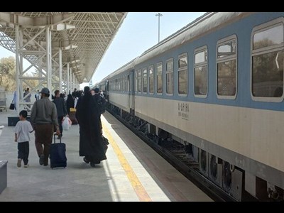 ظرفیت ریلی برای بازگشت زائران اربعین افزایش یافت