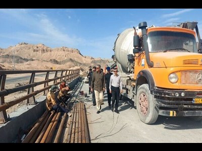 پیشرفت بیش از ۸۵ درصدی پروژه ساخت پل حرمک در محور زابل- زاهدان