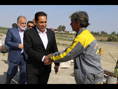 معاون فنی و زیربنایی راهآهن از پروژه احداث خط دوم محور بندرگز – بندرترکمن بازدید کرد