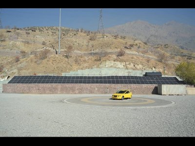 بهره برداری از بزرگترین نیروگاه خورشیدی شهرداری تهران در بوستان گلابدره