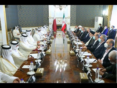 تاکید بر توسعه همکاری‌های بندری و دریایی در دیدار رئیس جمهور و امیر قطر