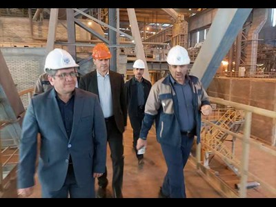 بازدید دکتر ذاکری مدیرعامل راهآهن، از مجمتع فولاد زرند ایرانیان
