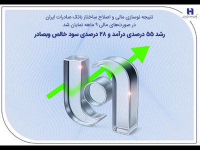 رشد ۵۵ درصدی درآمد و ۲۸ درصدی سود خالص وبصادر