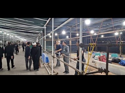 برپایی موکب پایگاه شهدای تکاور خرمشهر در مسیر زائران اربعین