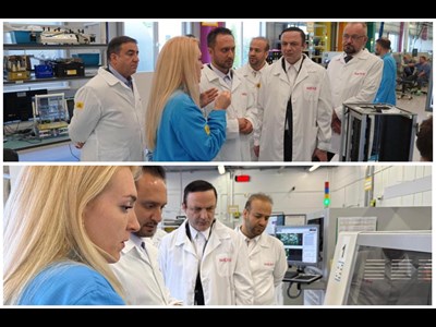 بازدید دبیر شورایعالی مناطق آزاد از صنایع دانش بنیان مینسک