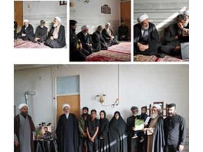 حجت‌الاسلام والمسلمین محمد حسنی با خانواده شهید مهناوییکم علی اسمعیلی دیدار کرد