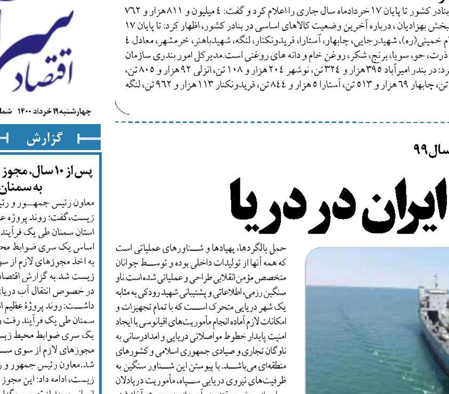 غول‌های نظامی ایران در دریا