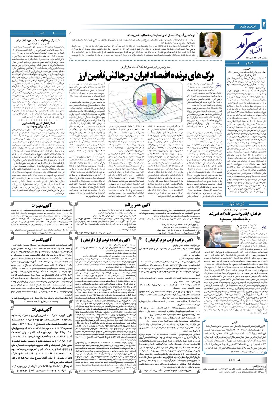 روزنامه تاریخ ۲۴ تیر ۱۴۰۰