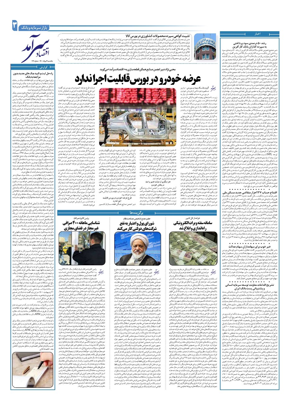 روزنامه تاریخ ۳ مرداد ۱۴۰۰