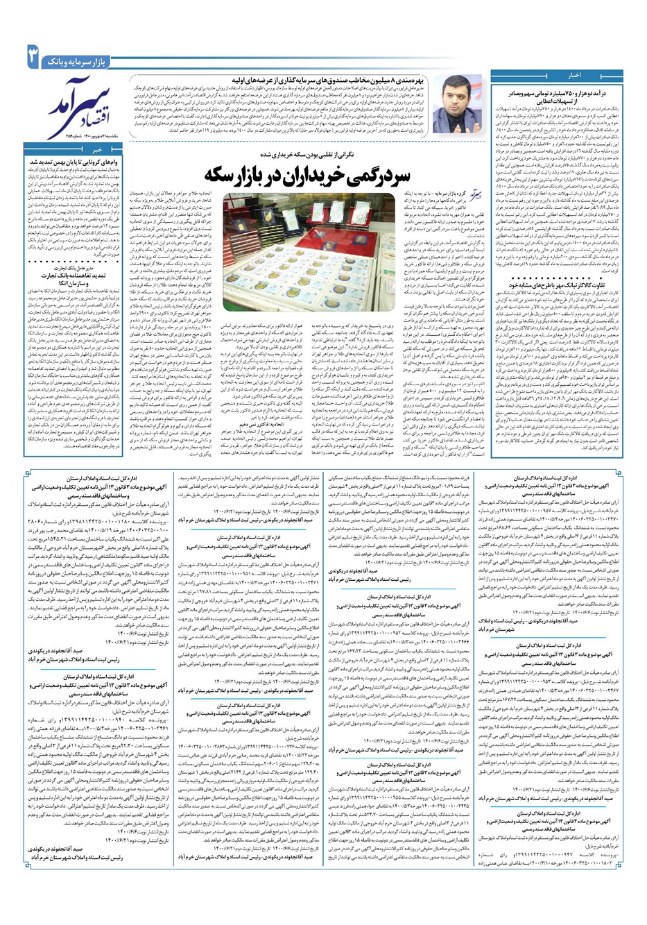 روزنامه تاریخ ۲۱ شهریور ۱۴۰۰