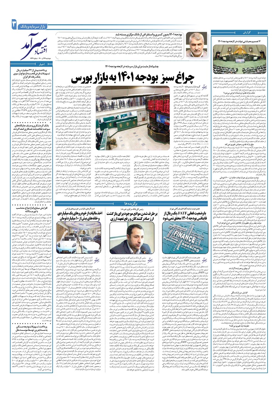 روزنامه تاریخ ۲۲ آذر ۱۴۰۰
