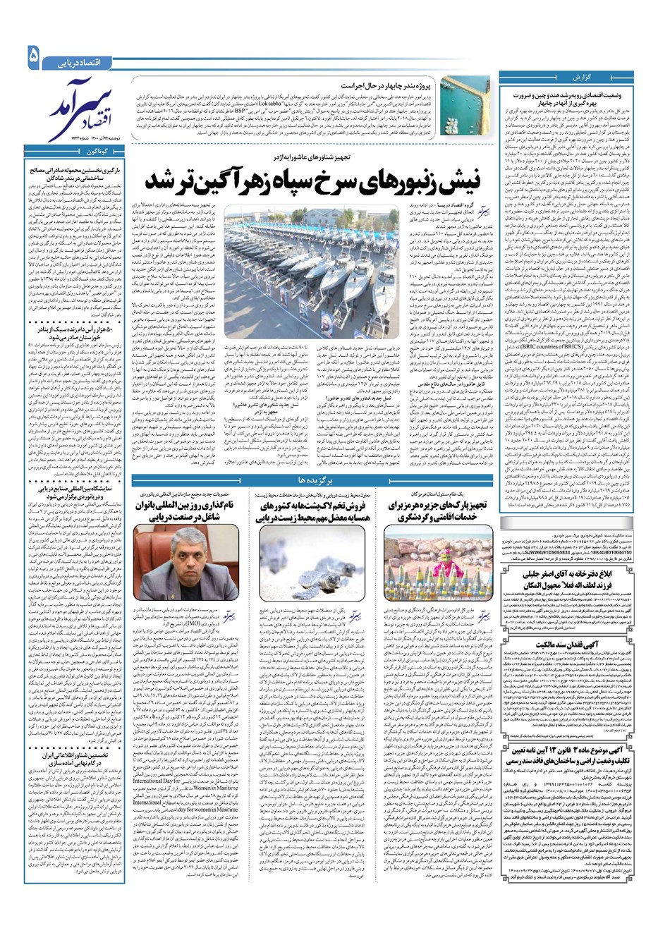روزنامه تاریخ ۲۲ آذر ۱۴۰۰