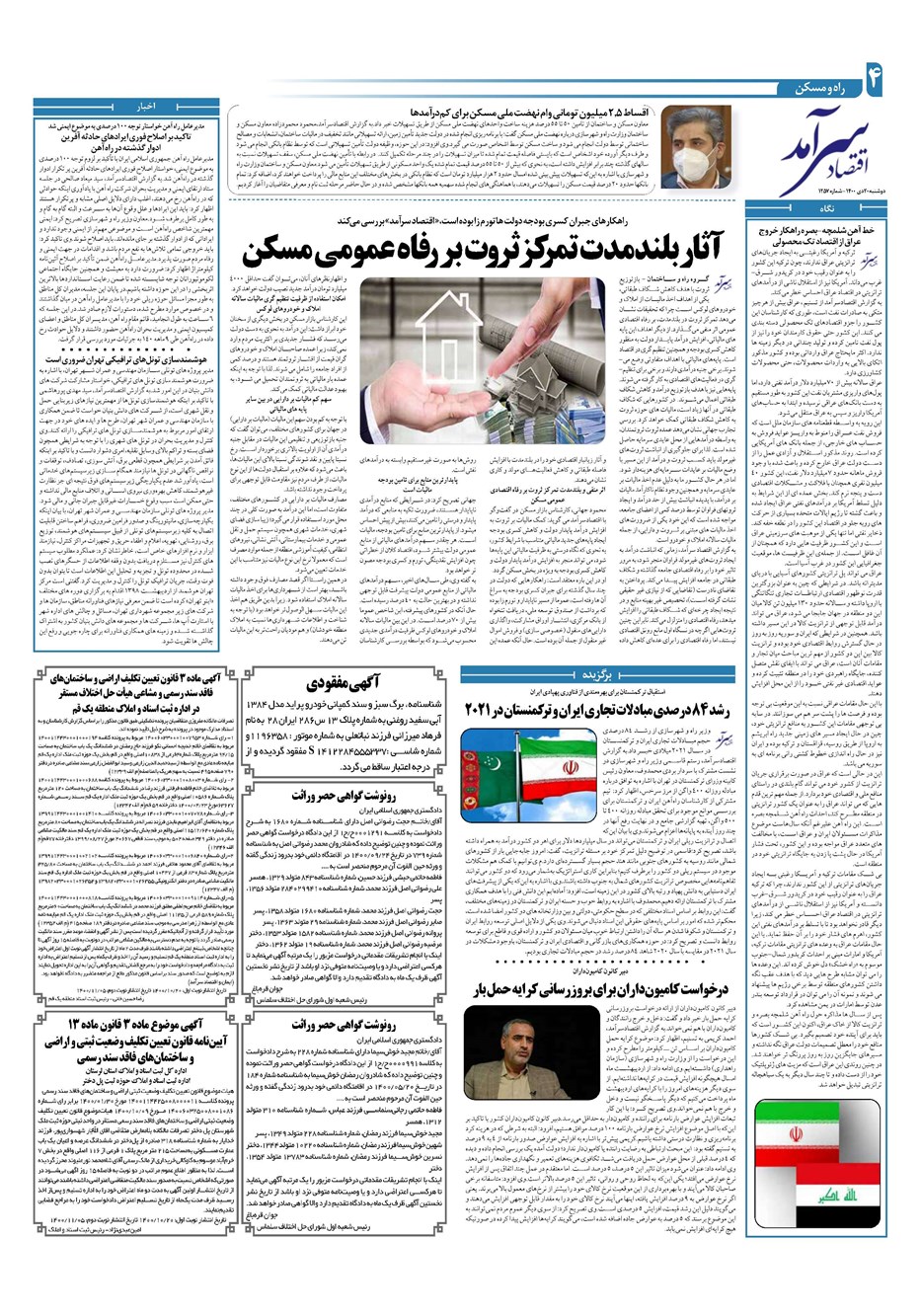 روزنامه تاریخ ۲۰ دی ۱۴۰۰