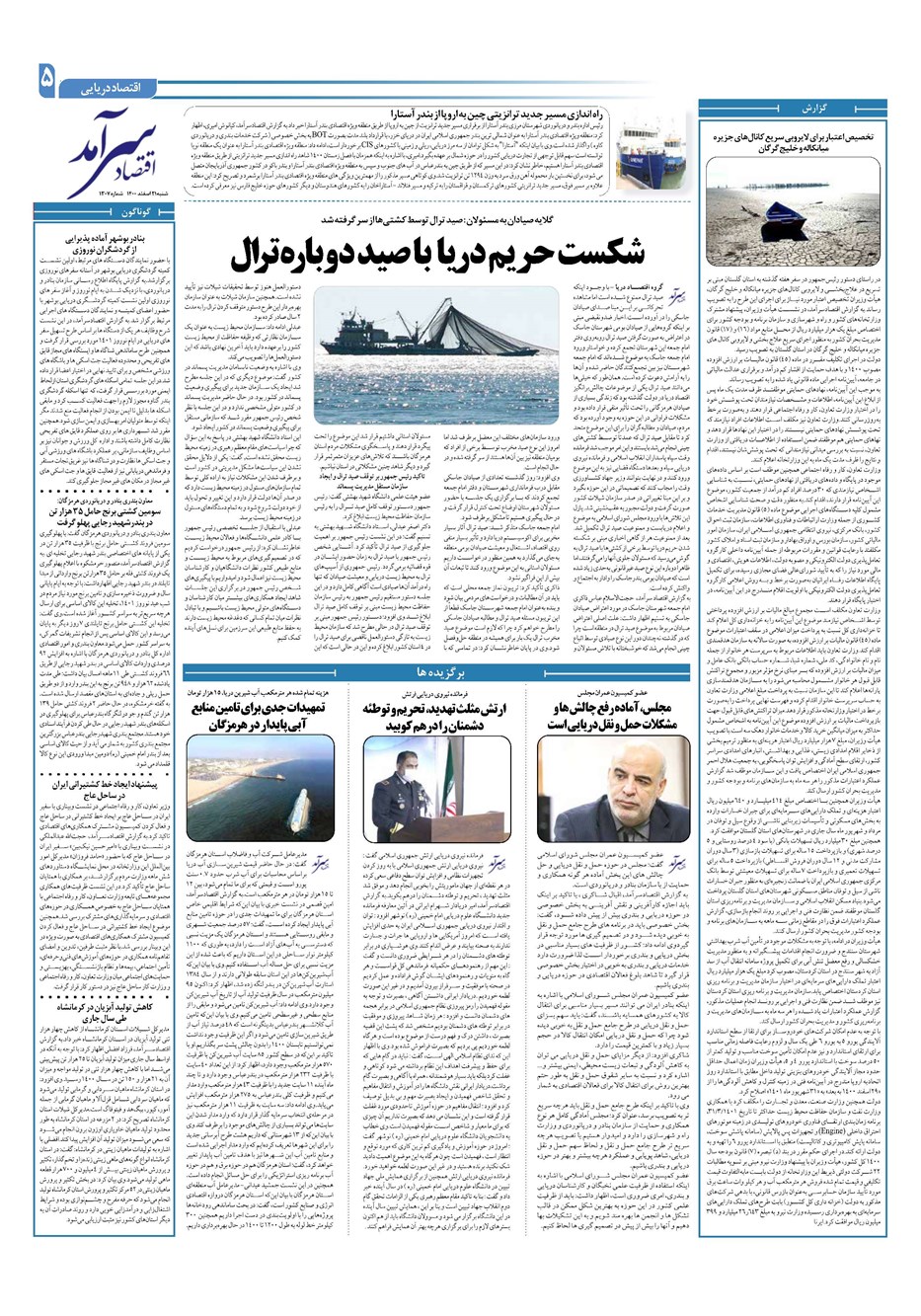 روزنامه تاریخ ۲۱ اسفند ۱۴۰۰