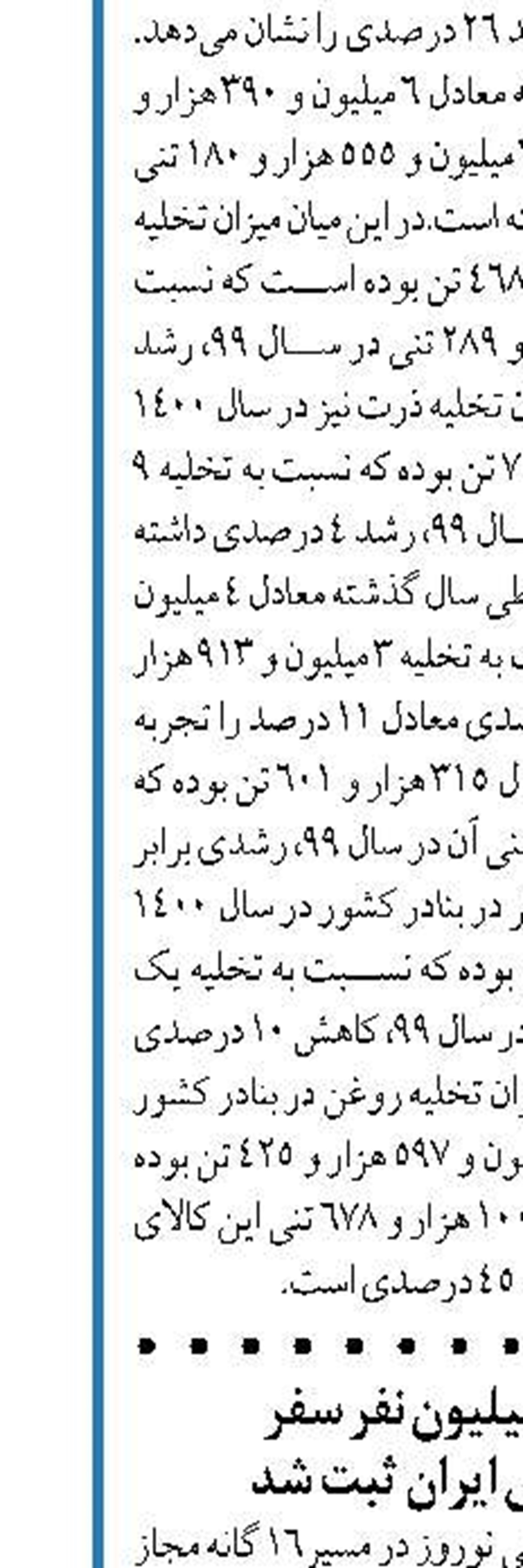 نزدیک به چهار میلیون نفر سفر  در پایتخت دریایی ایران ثبت شد