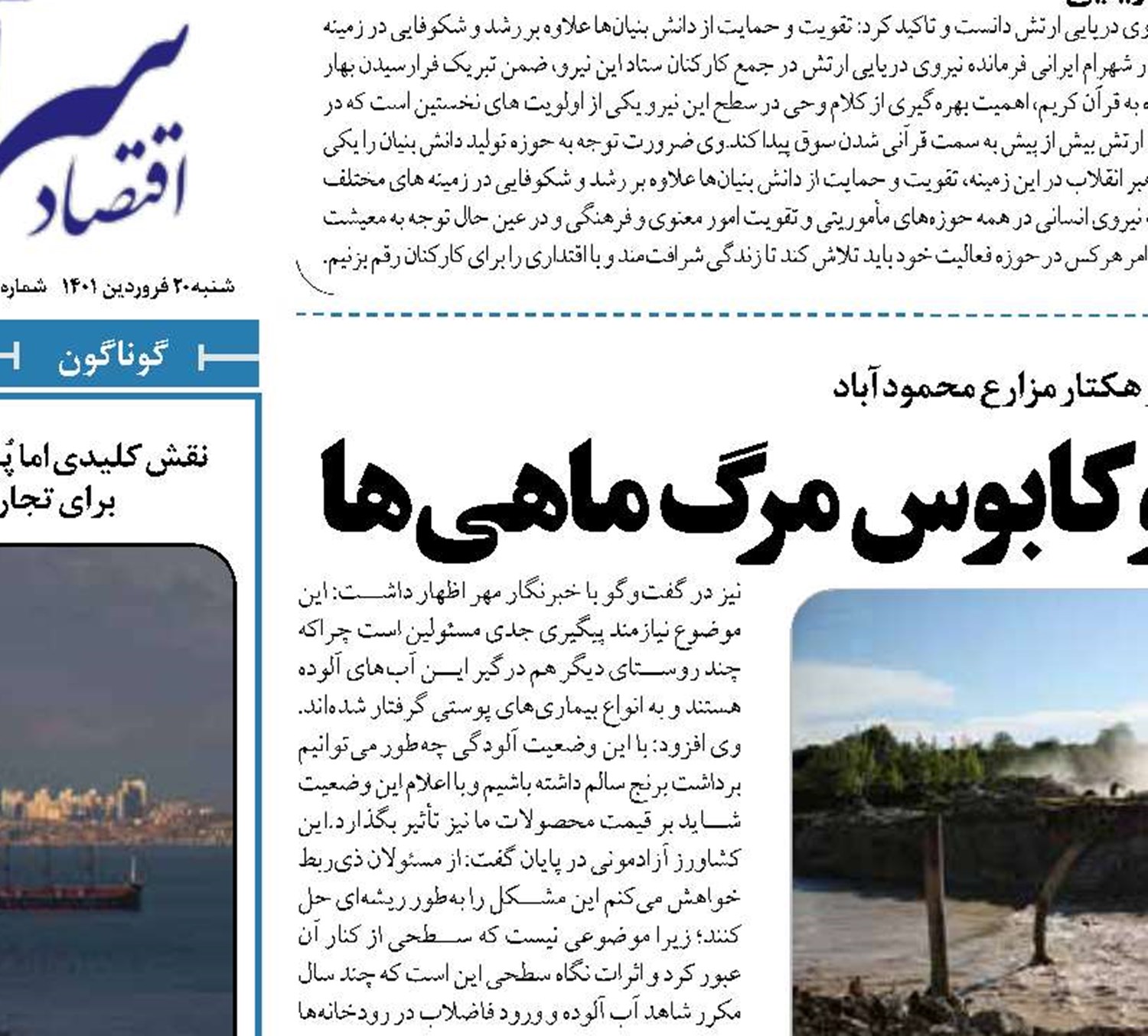   خشکسالی در کمین مزارع و کابوس مرگ ماهی ها