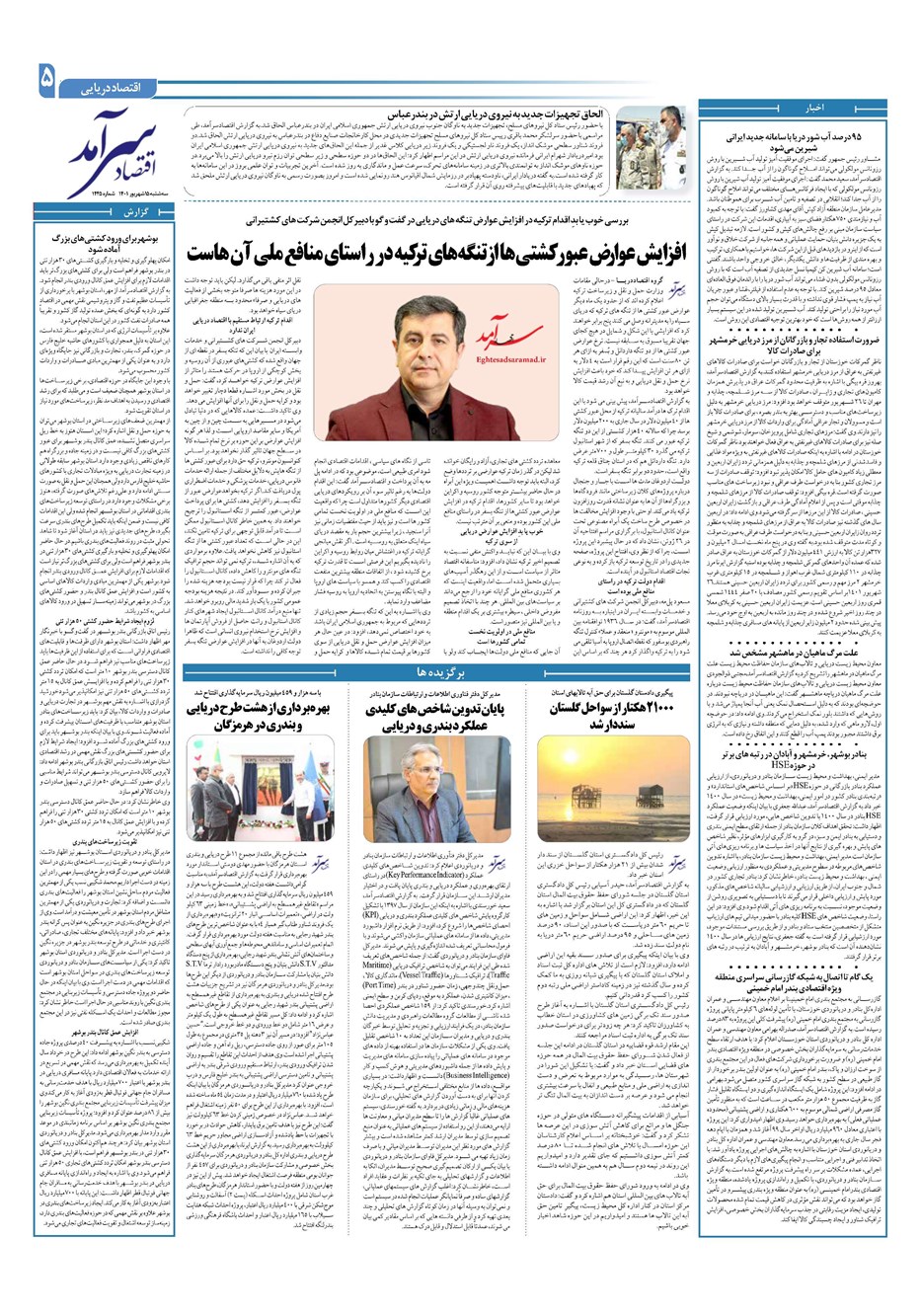 روزنامه تاریخ ۱۵ شهریور ۱۴۰۱