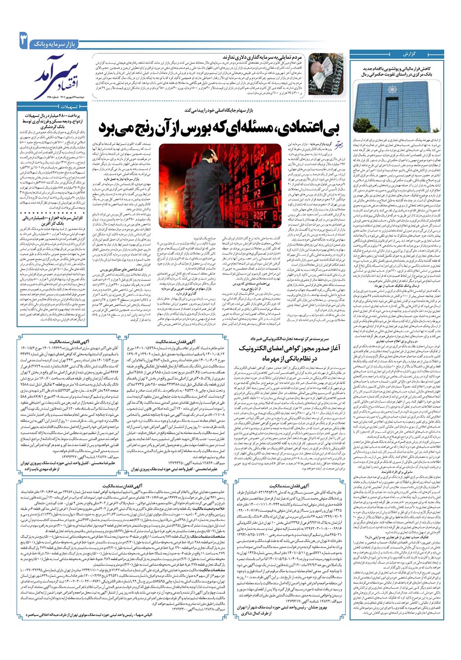 روزنامه تاریخ ۲۱ شهریور ۱۴۰۱