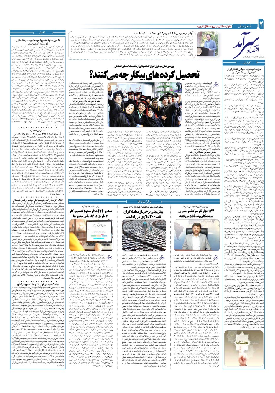 روزنامه تاریخ ۲۶ آبان ۱۴۰۱