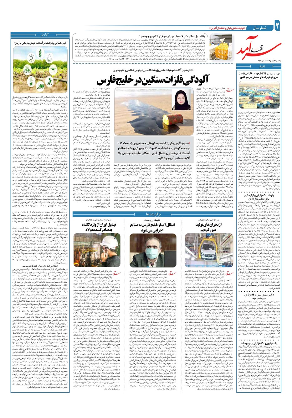 روزنامه تاریخ ۱۶ بهمن ۱۴۰۱