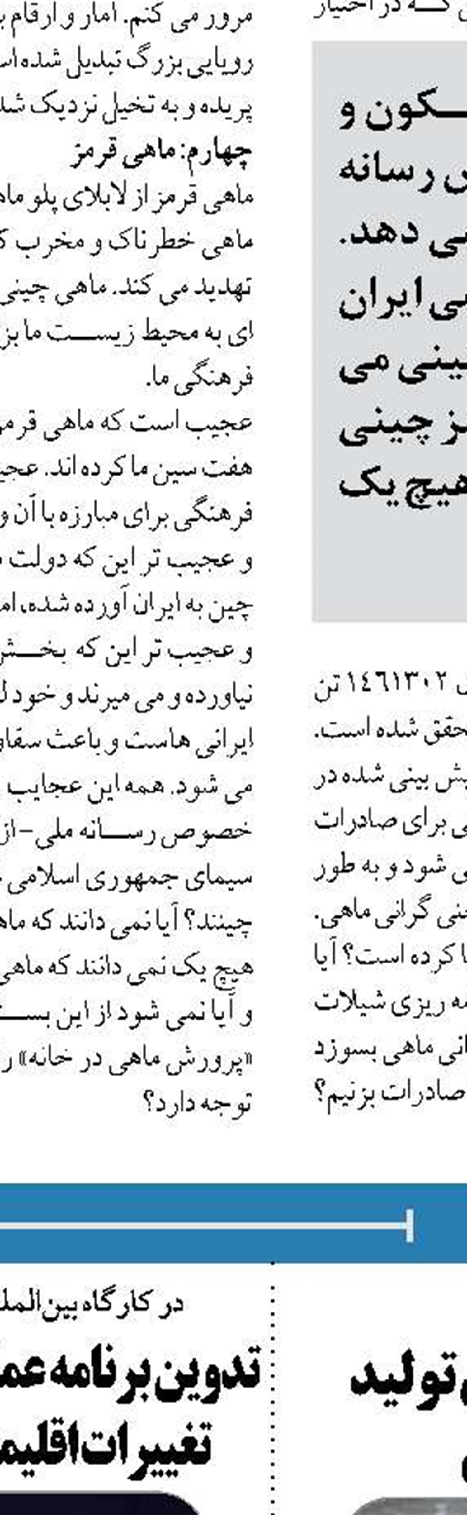 شرایط زیست آبزیان خزر از ۲ دهه گذشته تاکنون نگران کننده است 