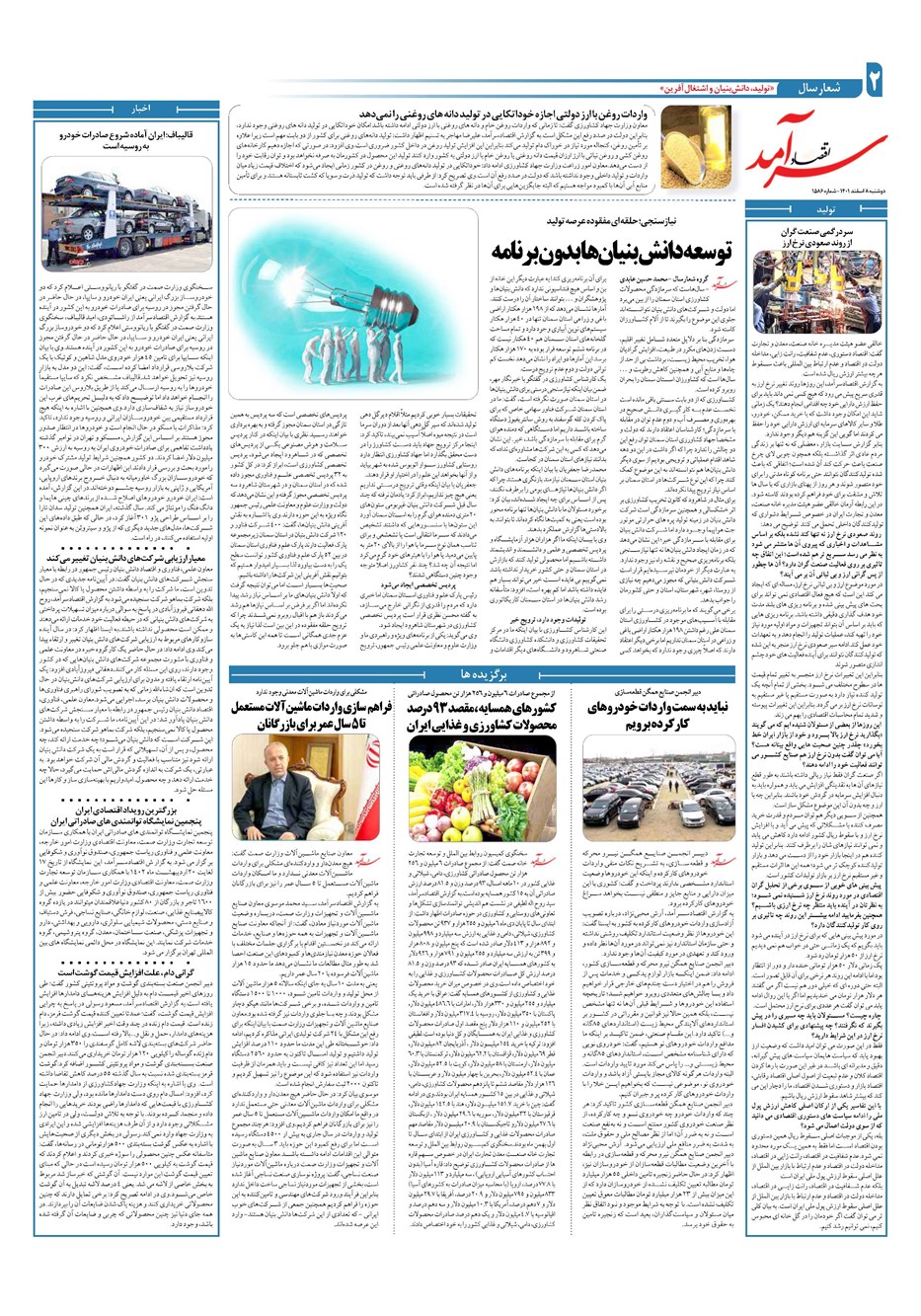روزنامه تاریخ ۸ اسفند ۱۴۰۱