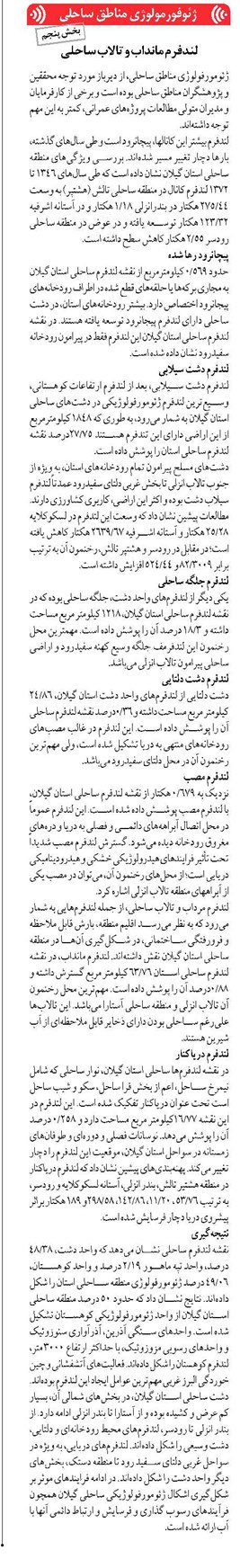 لندفرم مانداب و تالاب ساحلی