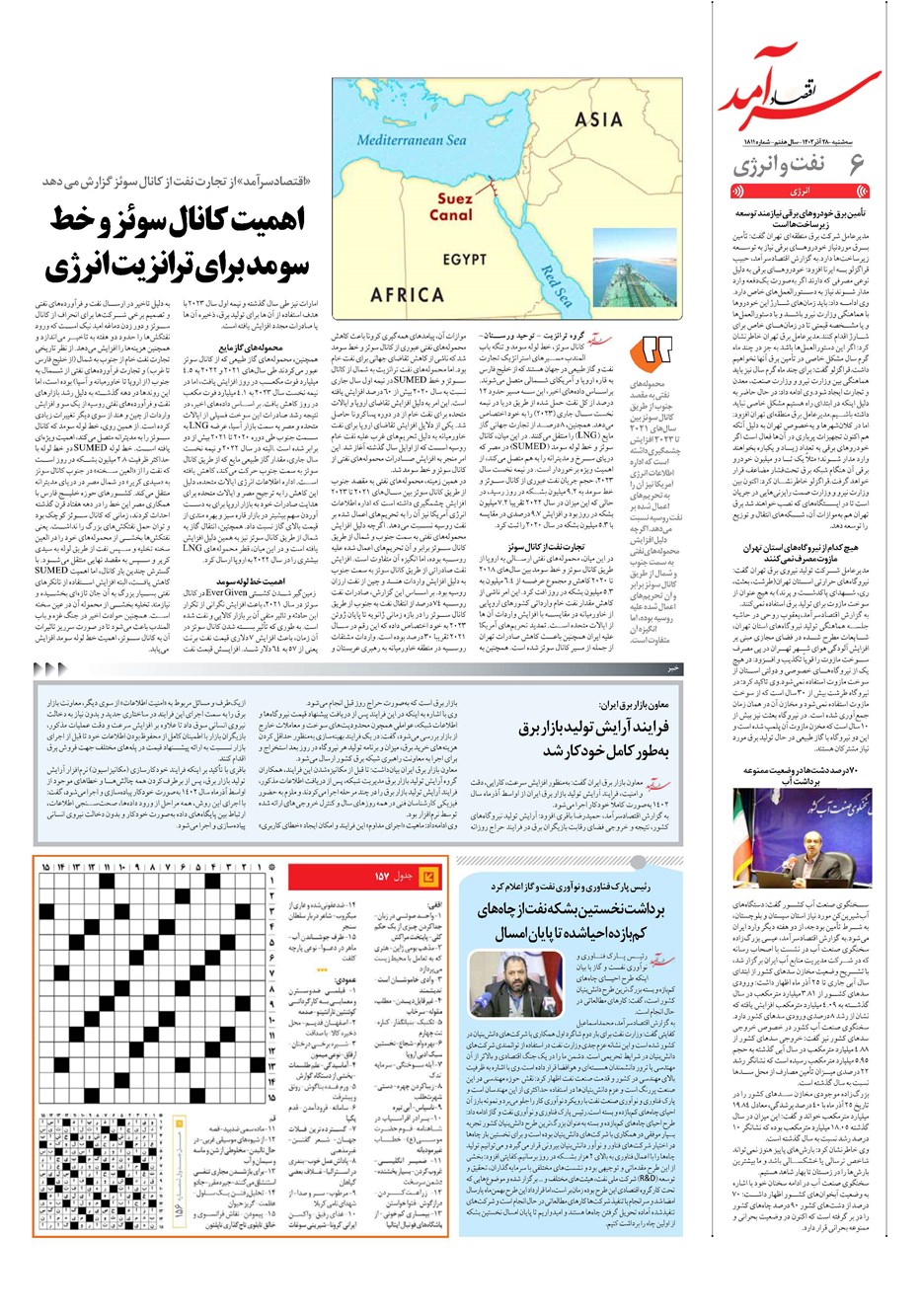 روزنامه تاریخ ۲۸ آذر ۱۴۰۲