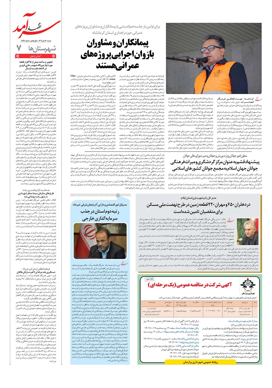 روزنامه تاریخ ۱۶ دی ۱۴۰۲