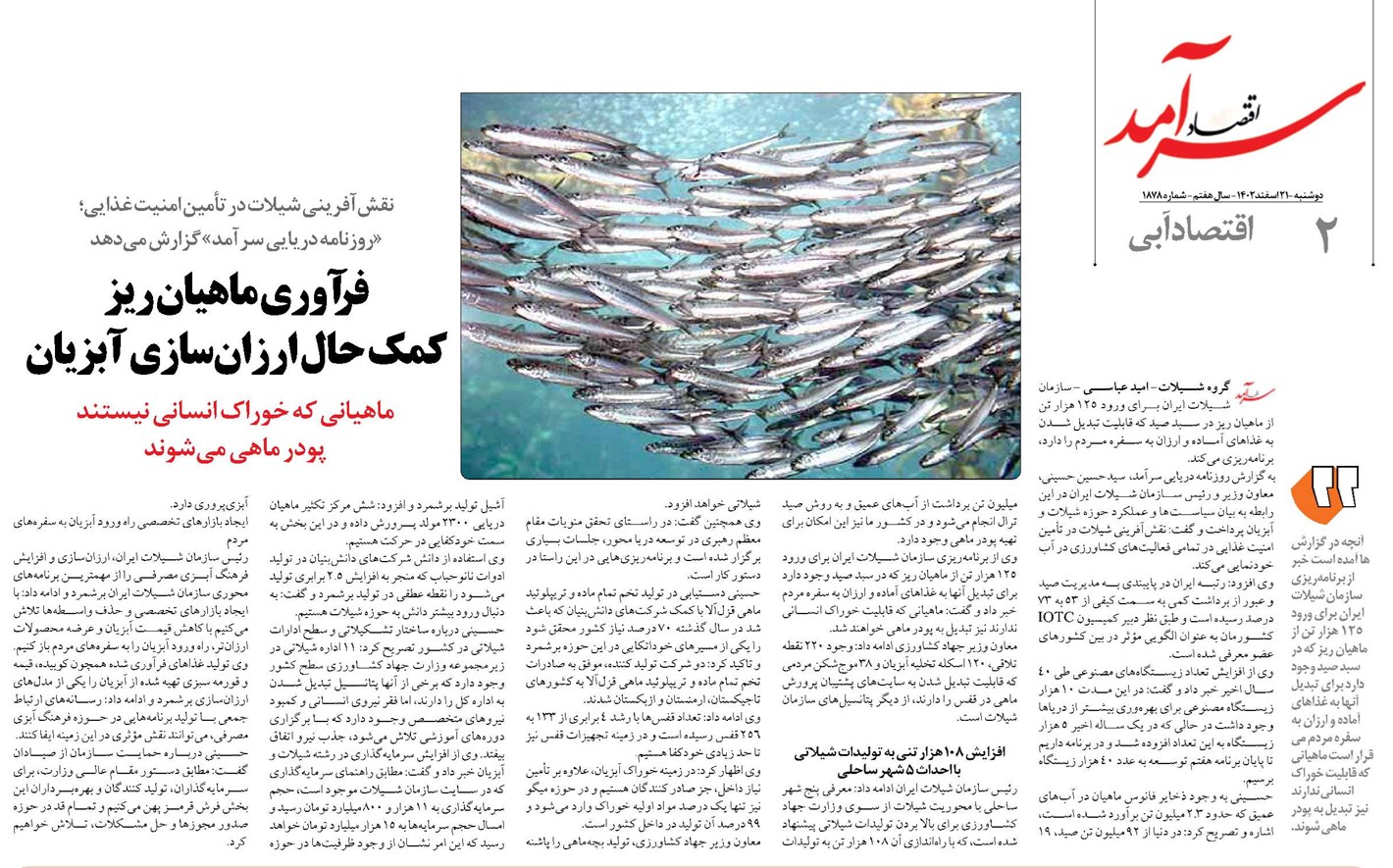 فرآوری ماهیان ریز کمک حال ارزانسازی آبزیان