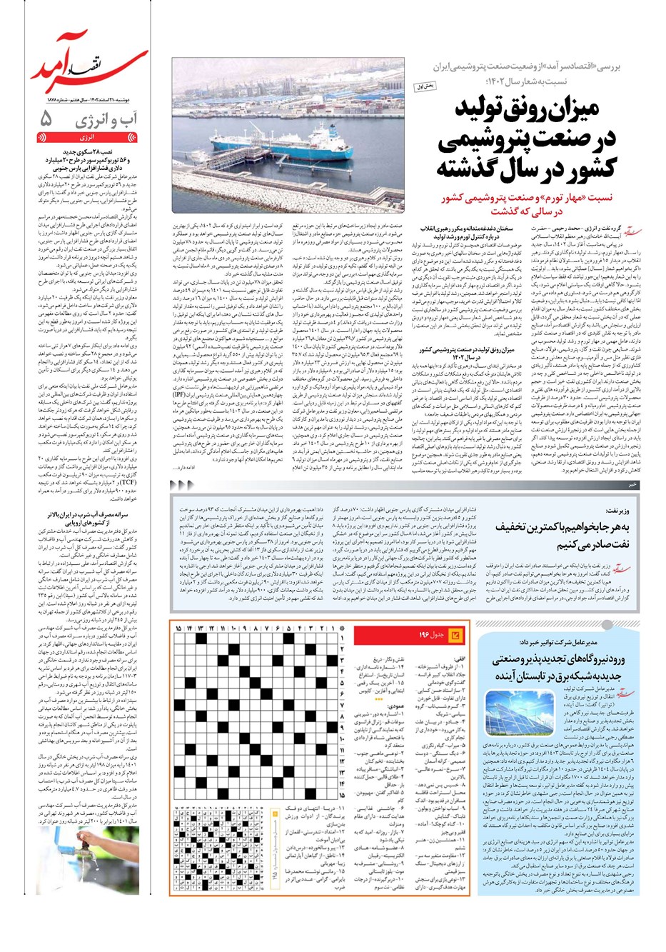 روزنامه تاریخ ۲۱ اسفند ۱۴۰۲