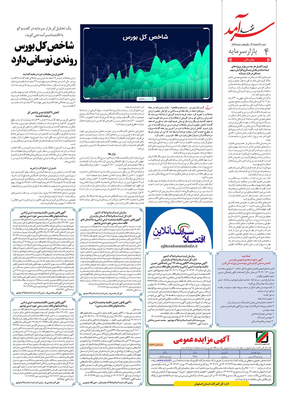 روزنامه تاریخ ۲۶ اسفند ۱۴۰۲