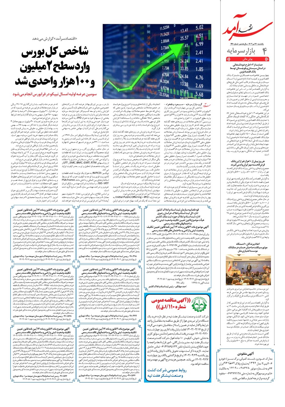 روزنامه تاریخ ۱۷ تیر ۱۴۰۳